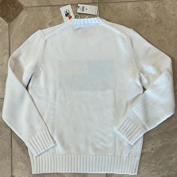 Polo Ralph Lauren white knitted sweater. - Picture 4 of 4